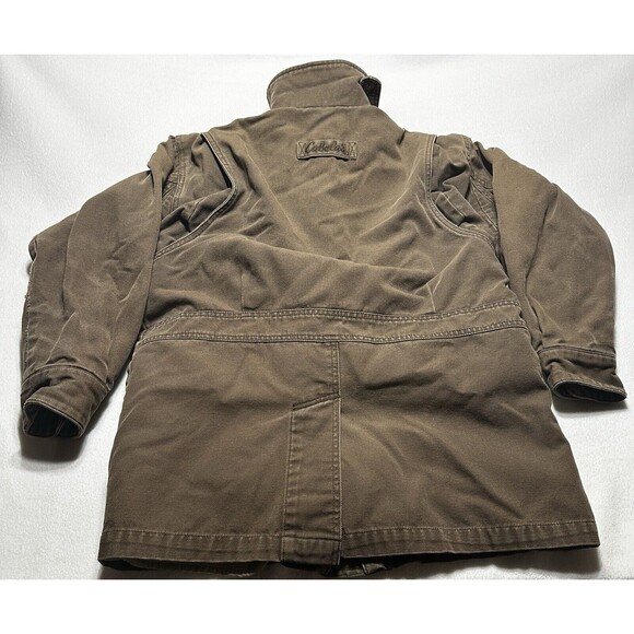 Cabela's Womens Brown Jacket Lined Sherpa Full Zip Collared Zip Size Small FLAWS - Picture 7 of 11
